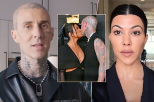 Kourtney Kardashian & Travis Barker Reveal Exactly Where Baby Rocky Was