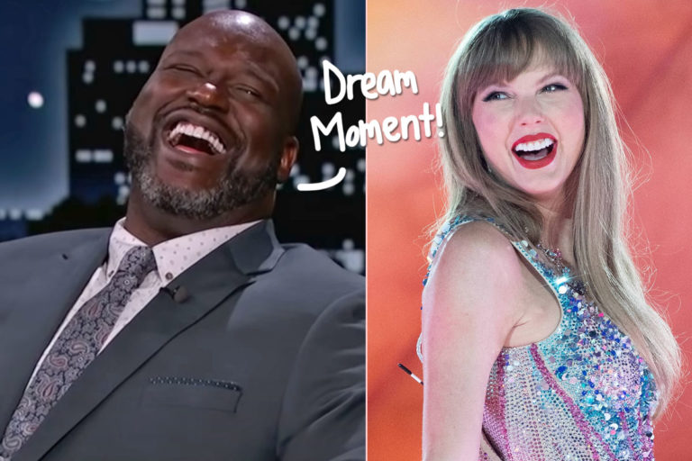 Shaq 'Finally' Got To Meet Taylor Swift! LOOK! - Perez Hilton