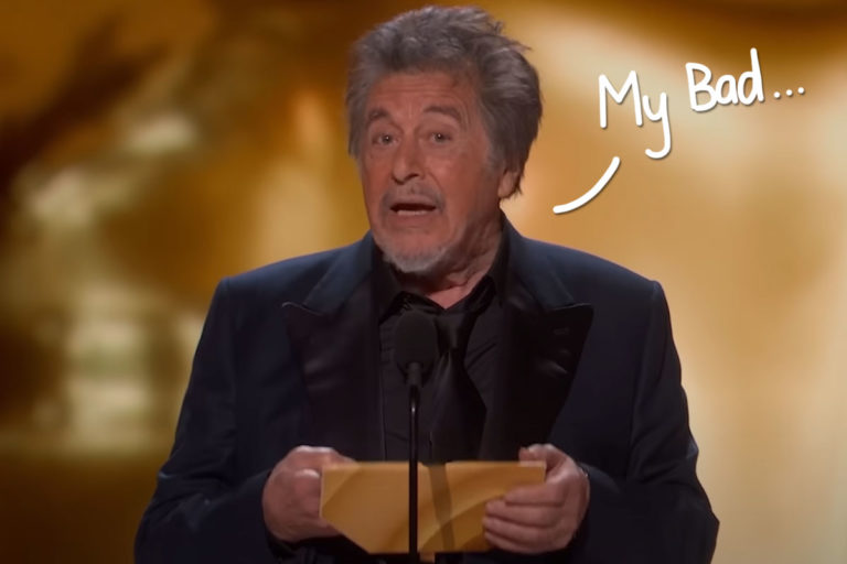 Al Pacino Finally Speaks Out About THAT Awkward Oscars Best Picture ...