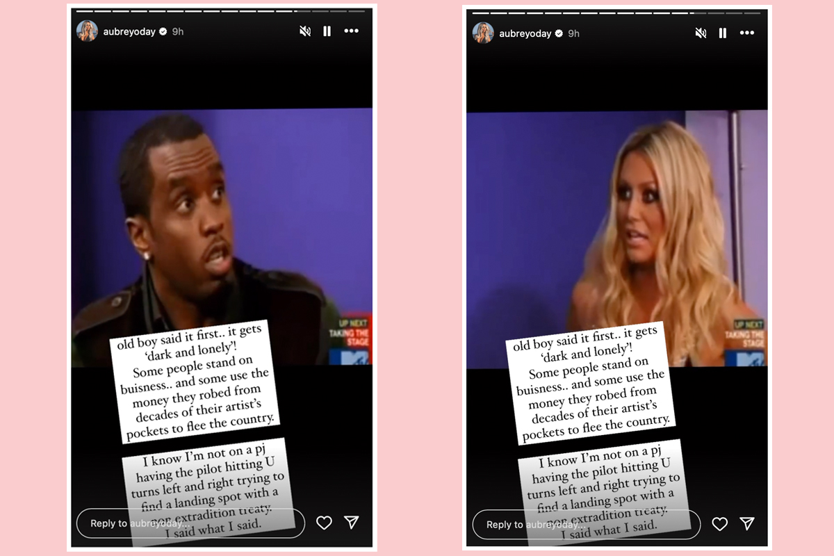 Aubrey O'Day Has A VERY Strong Reaction To Diddy's Homes Getting Raided By The Feds!