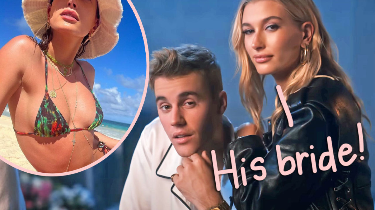 Hailey Bieber Models Bridal Lingerie Amid Justin Divorce Rumors! - Perez  Hilton