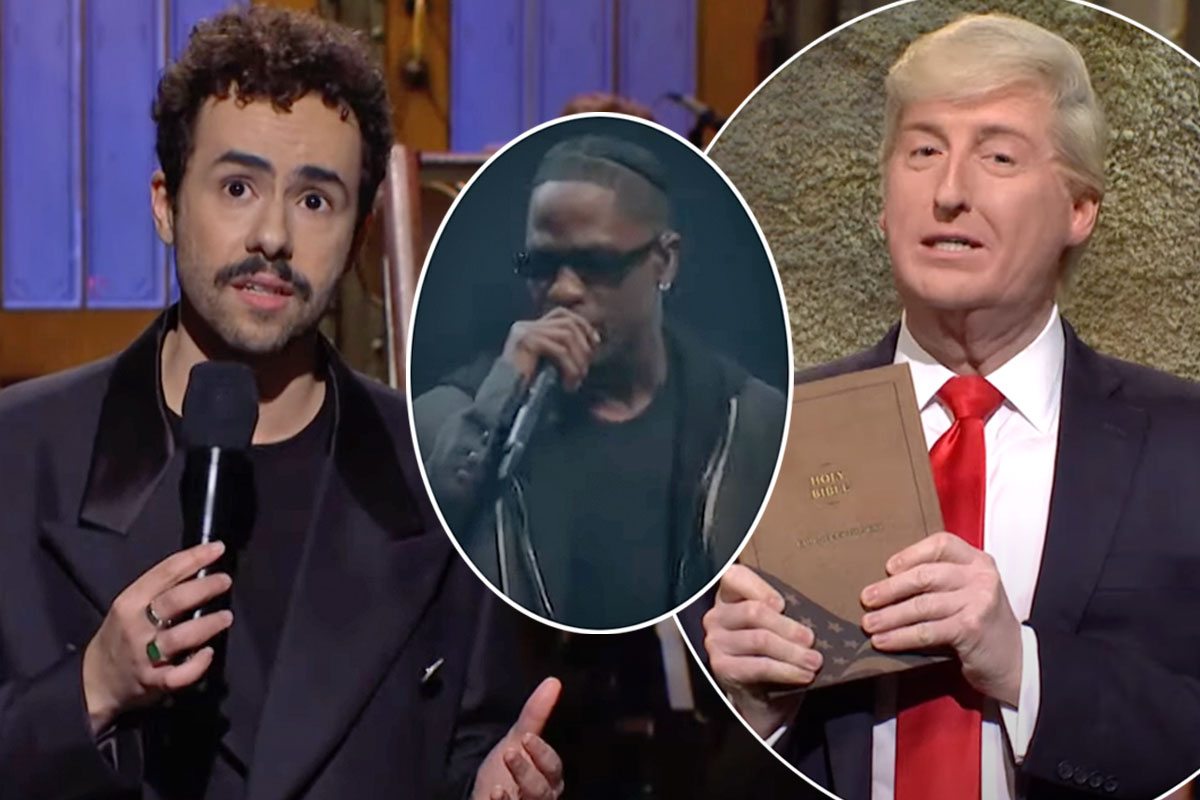 #SNL Takes On Trump Bible As Host Ramy Youssef Prays For Gaza — & Travis Scott Performs!