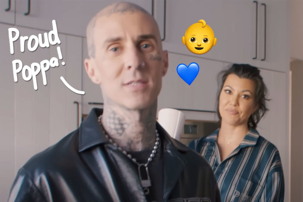 Travis Barker Shares Adorable Peek At His & Kourtney Kardashian’s Son ...