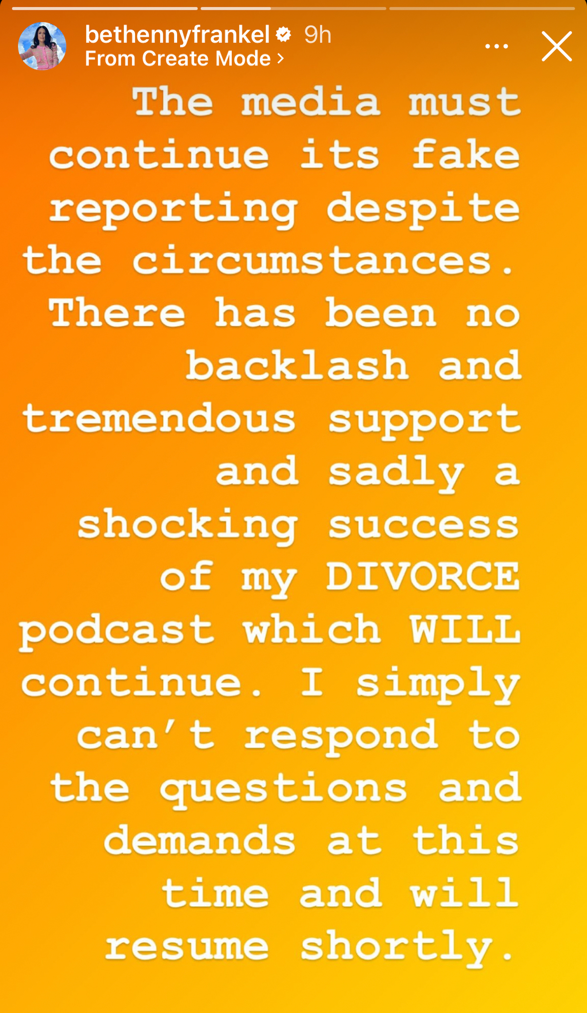 Bethenny Frankel Already Paused Her Divorce Podcast
