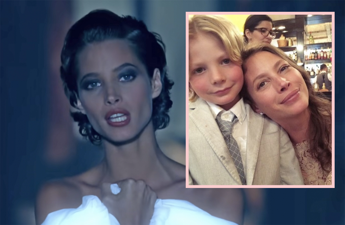 Supermodel Christy Turlington Says Son’s Rival Basketball Team Passed Around NSFW Pic Of HER To Heckle Him!
