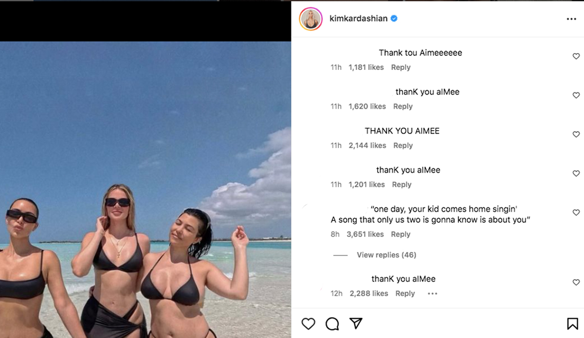 Taylor Swift Fans Come For Kim Kardashian By The Thousands In Her IG Comments! 