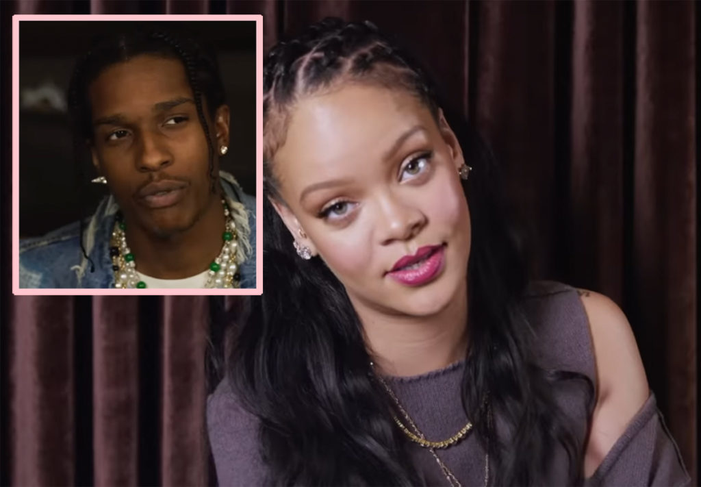 Rihanna Opens Up About Falling In Love With A$AP Rocky & Details The Moment  She Found Out She Was Pregnant!! - Perez Hilton