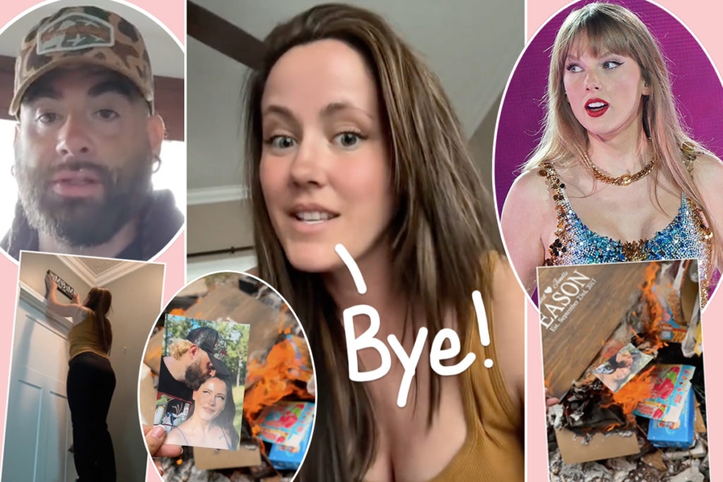 Jenelle Evans Invokes Taylor Swift While SETTING FIRE To David Eason Keepsakes! Watch HERE!