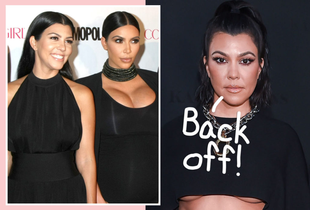 Kourtney Kardashian SLAMS Fan Who Claims Sis Kim Purposely Posted An Ugly Pic For Her Birthday!