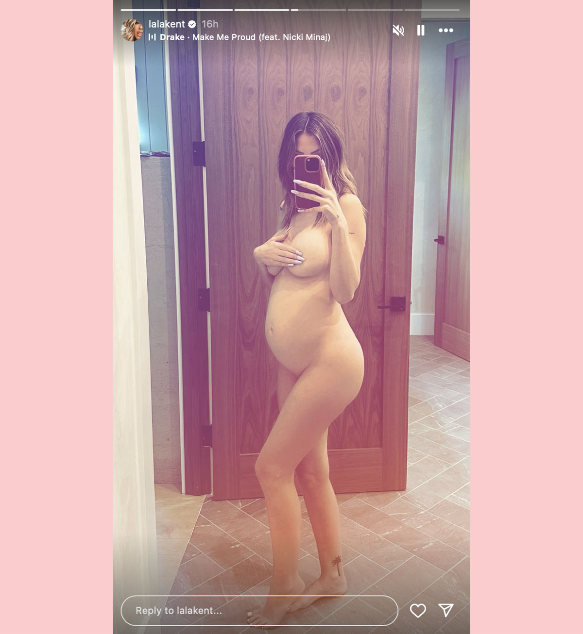 Lala Kent Ditches ALL Of Her Clothing To Show Off Growing Baby Bump -- LOOK!