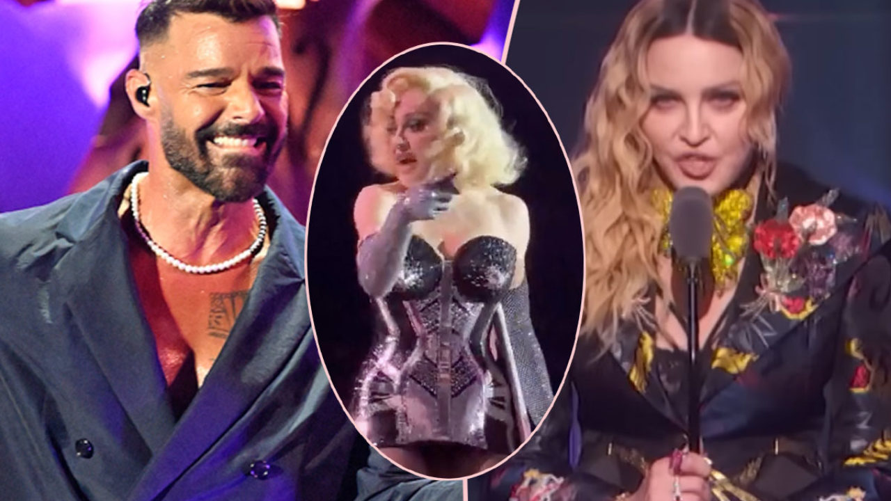 OMG Did Ricky Martin Get An Erection While On Stage With Madonna?! WATCH! -  Perez Hilton