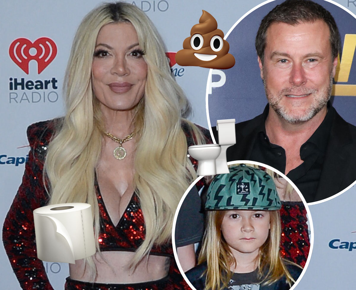 Tori Spelling Can’t Poop Alone – And With Dean McDermott Gone, Her Son Has To Sit In The Bathroom With Her!