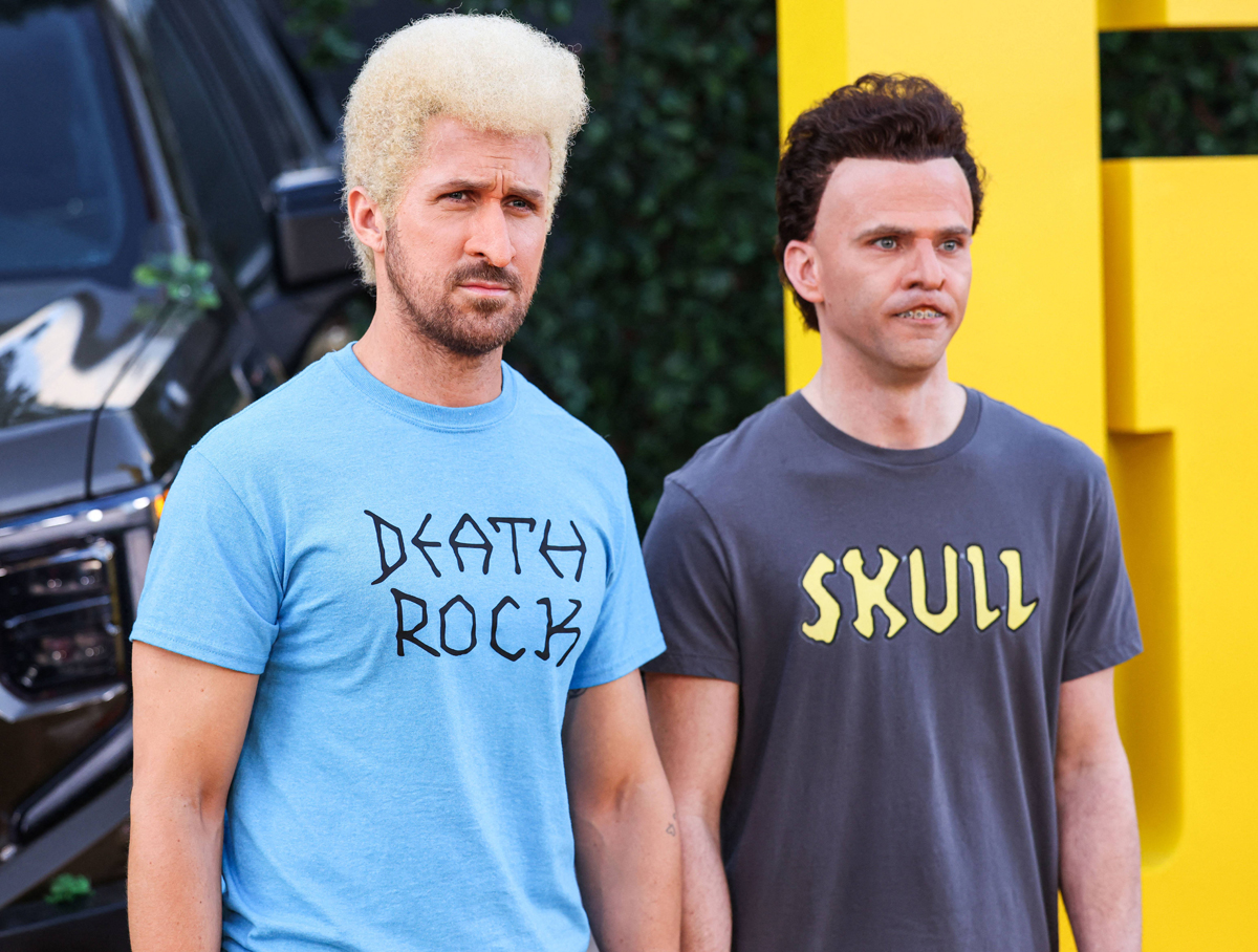 Ryan Gosling and Mikey Day as Beavis and Butthead