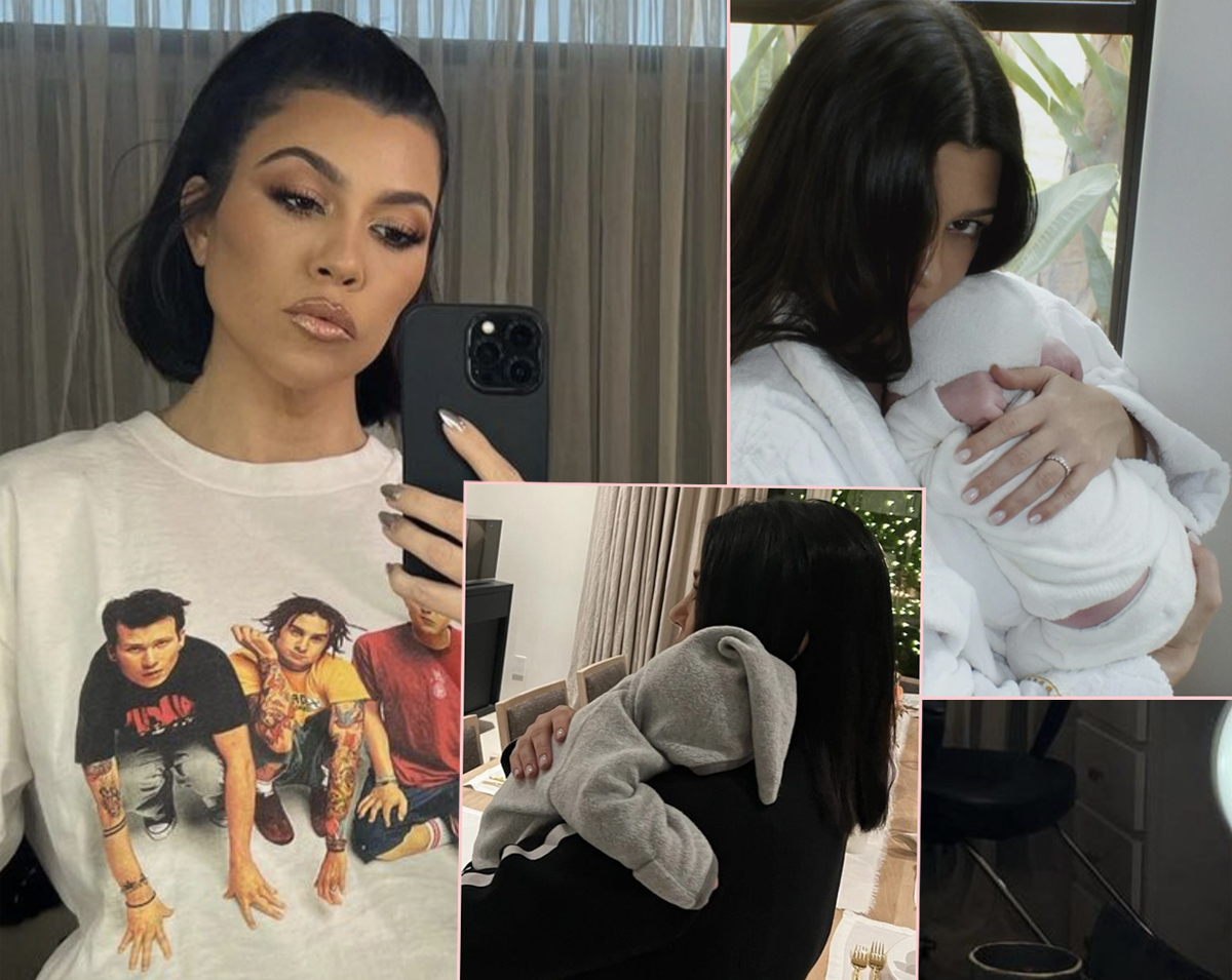 #Kourtney Kardashian Says Infant Son Rocky Barker Has ‘Never Been In His Crib’! WHAT?!