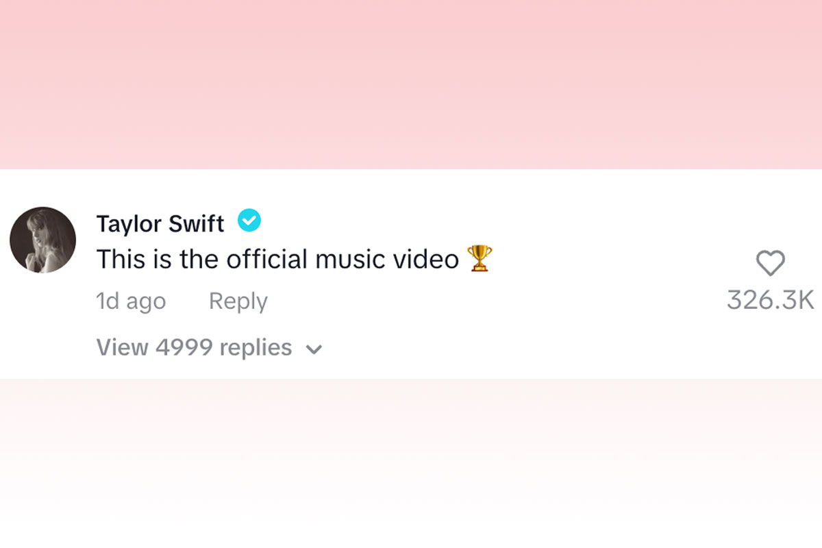 Taylor Swift Comments On Fan Video