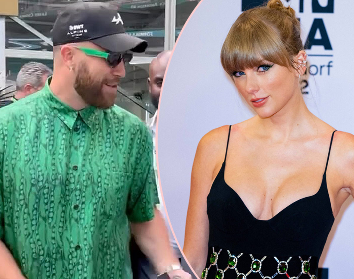 Taylor Swift Fan Gifts Travis Kelce A Friendship Bracelet At The Miami Grand Prix! Adorable!