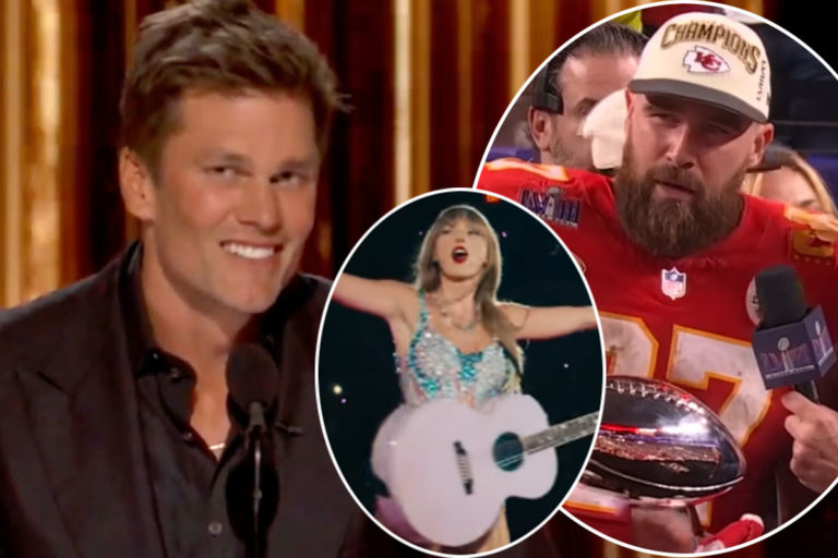 Tom Brady Roasts Travis Kelce The Chiefs Fandom With Hilarious Taylor Swift Joke Perez Hilton