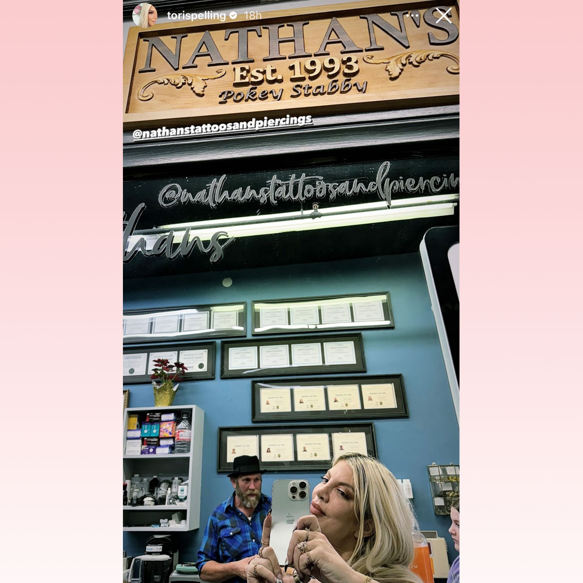 Tori Spelling's Kids Got Her A Belly Piercing!