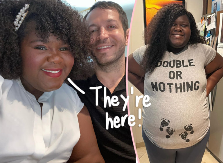 Gabourey Sidibe Twins With Her Husband Brandon Frankel And