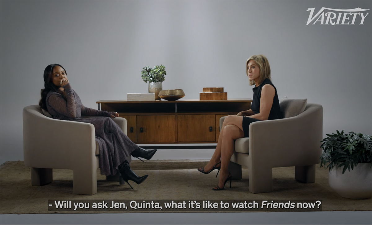 Jennifer Aniston Variety Actors on Actors Quinta Brunson question