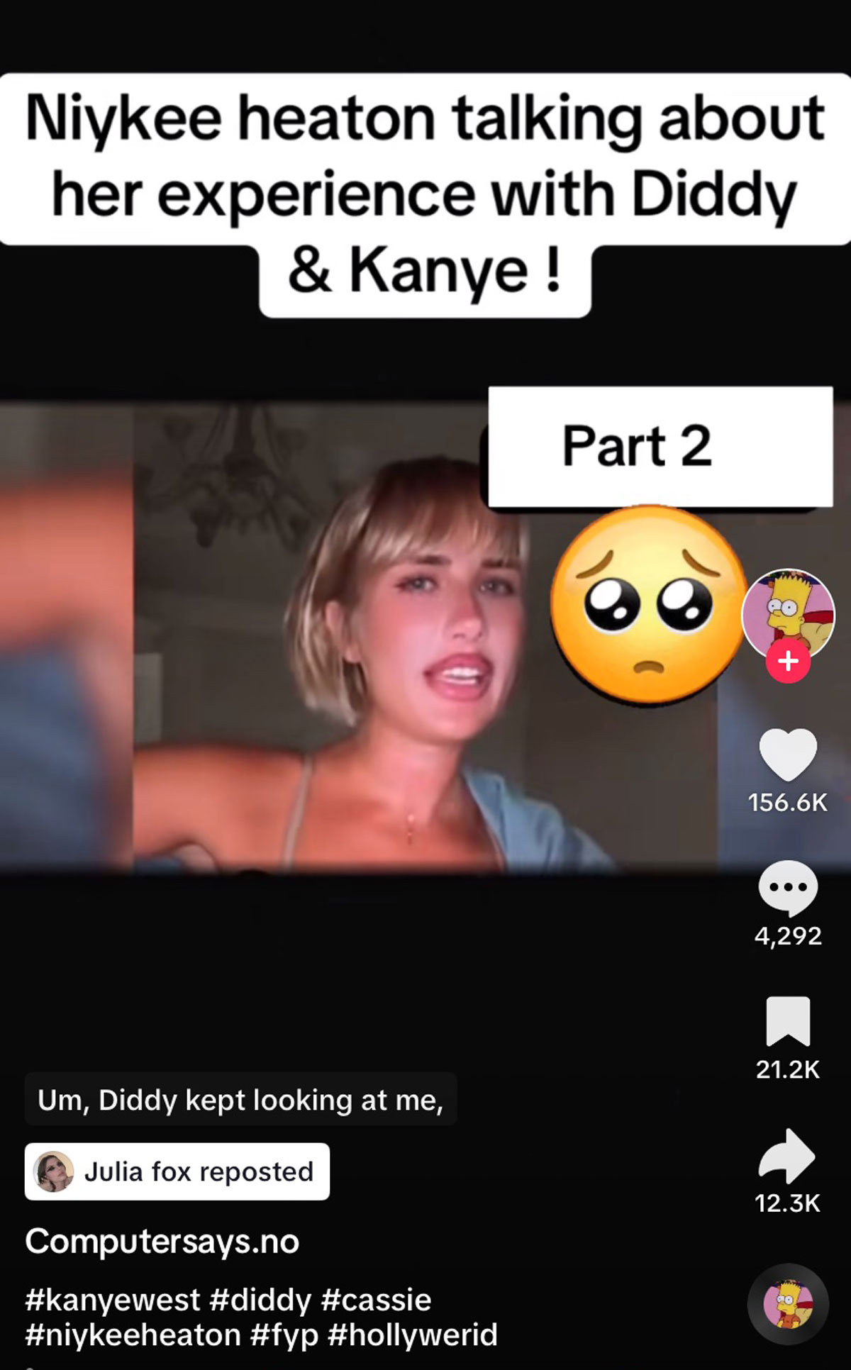 Nikyee Heaton Accuses Diddy & Kanye West Of Attempted SA In Terrifying Studio Story -- And Julia Fox Reposts It! 