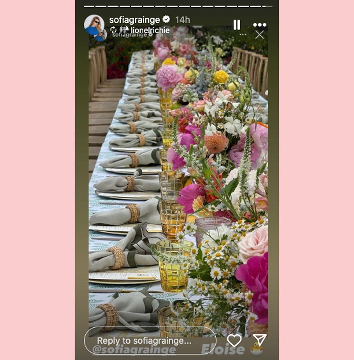 sofia richie eloise arrival shower