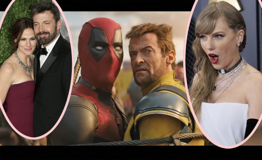 Taylor Swift Not In Deadpool and Wolverine Celebrity Divorce Jokes Jennifer Garner Hugh Jackman