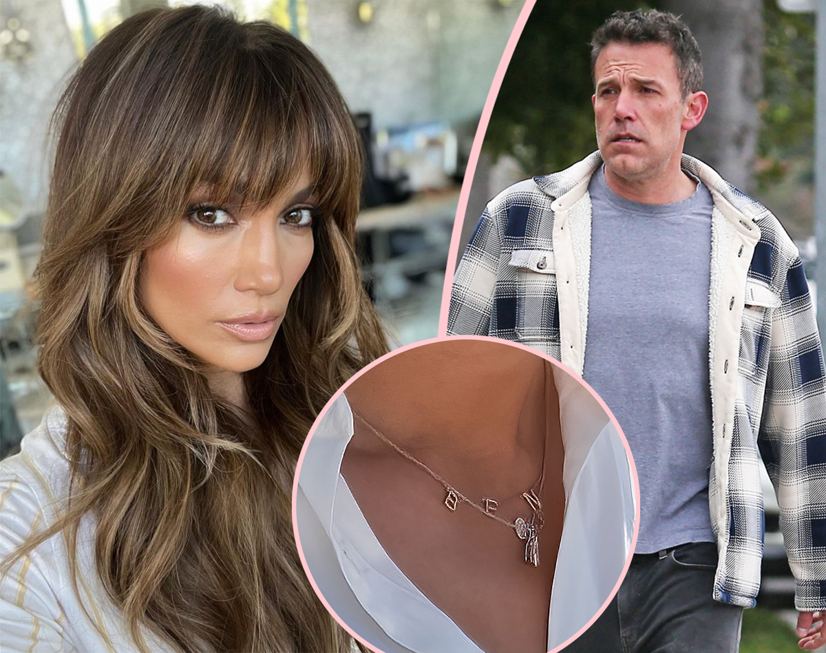 Jennifer Lopez Replaces 'Ben' Necklace With One That Says THIS Name!