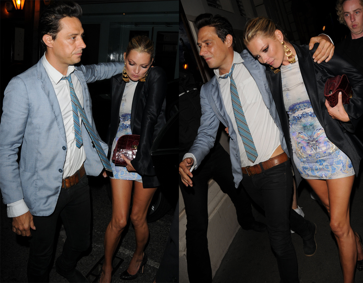 Kate Moss and boyfriend Jamie Hince at the GQ Awards in 2009