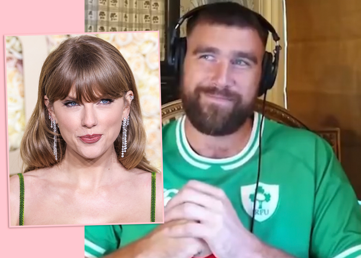 Is Taylor Swift Purposely Distracting Travis Kelce While He's Recording His Podcast?