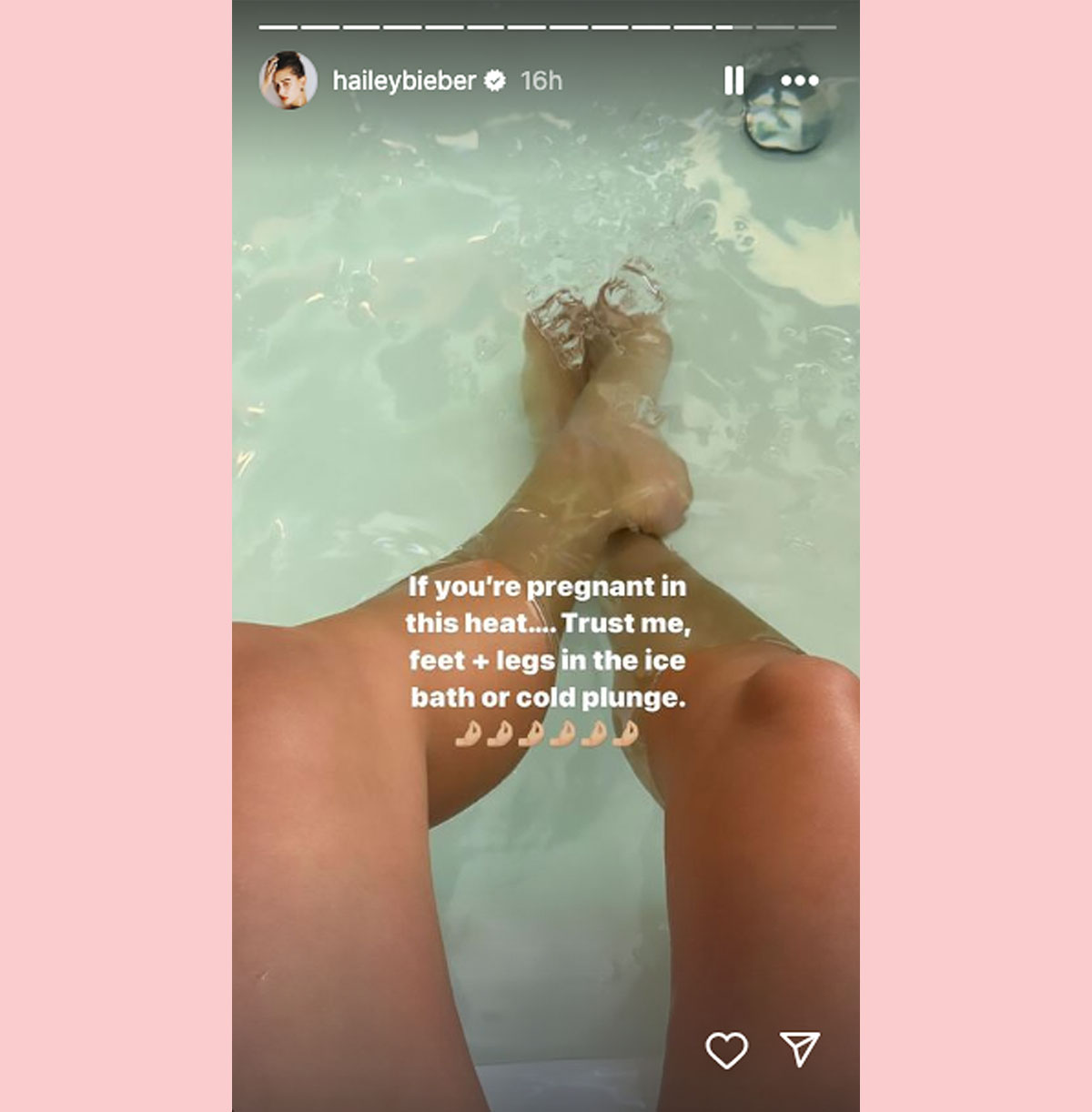 hailey bieber pregnancy summer tip