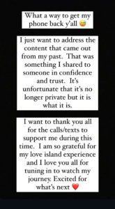 Love Island USA’s Kendall Breaks Silence On Leaked NSFW Videos - Perez