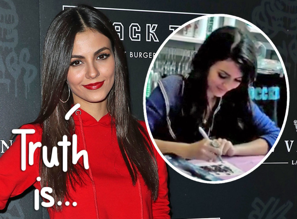 Victoria Justice Hilariously Reveals Whether YEARS OLD Signed Photo Is ...