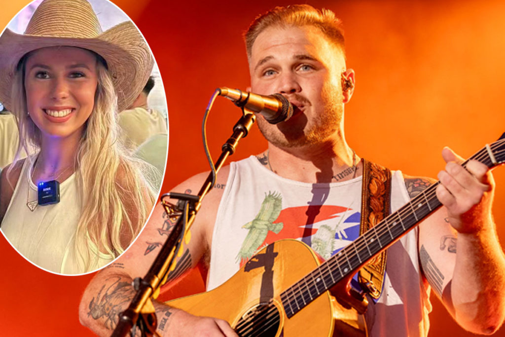 Zach Bryan Brought 'Hawk Tuah' Girl Onstage To Keep Her Safe From Fans!