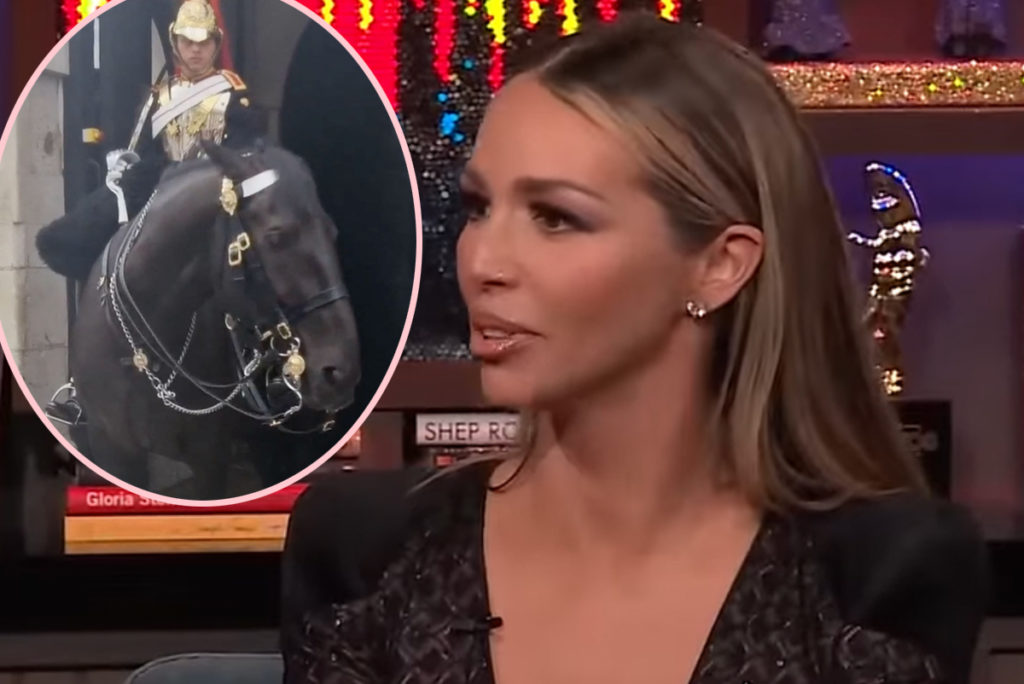 Scheana Shay Almost Gets Bit By King's Guard Horse!