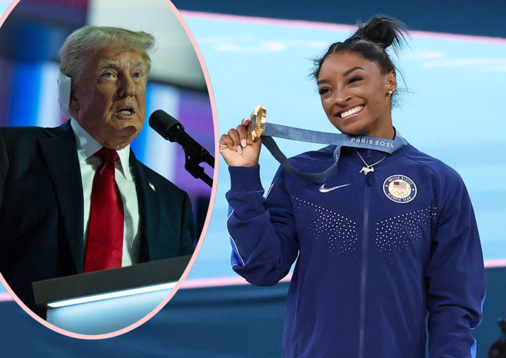 Simone Biles Jabs Trump After Scoring Gold At Paris Olympics! - Perez Hilton