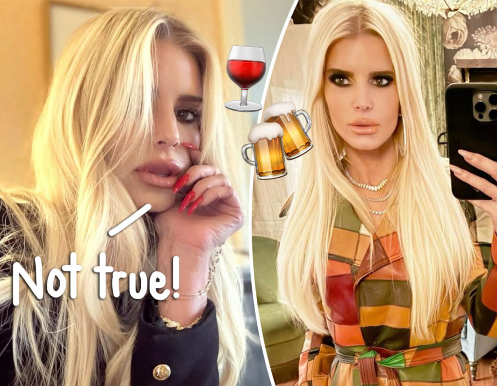 Jessica Simpson Shuts Down Rumor She's Drinking Again!