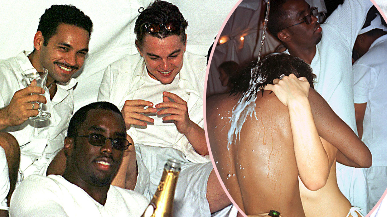 Shocking Photos Of Diddys 1999 White Party Seem To Show Early Freak Off  Activity - With Leonardo DiCaprio & Other A-Listers Present! - Perez Hilton