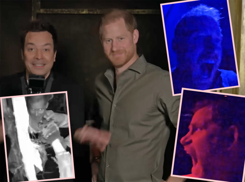 Prince Harry Scared Tonight Show Jimmy Fallon Halloween Video