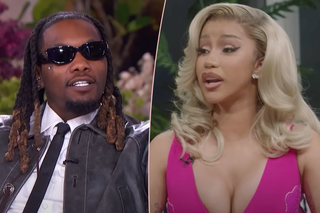 Offset Accuses Cardi B Of Hooking Up With Someone While Pregnant In Fiery IG Live - And She Responds With Telling Post! - Perez Hilton