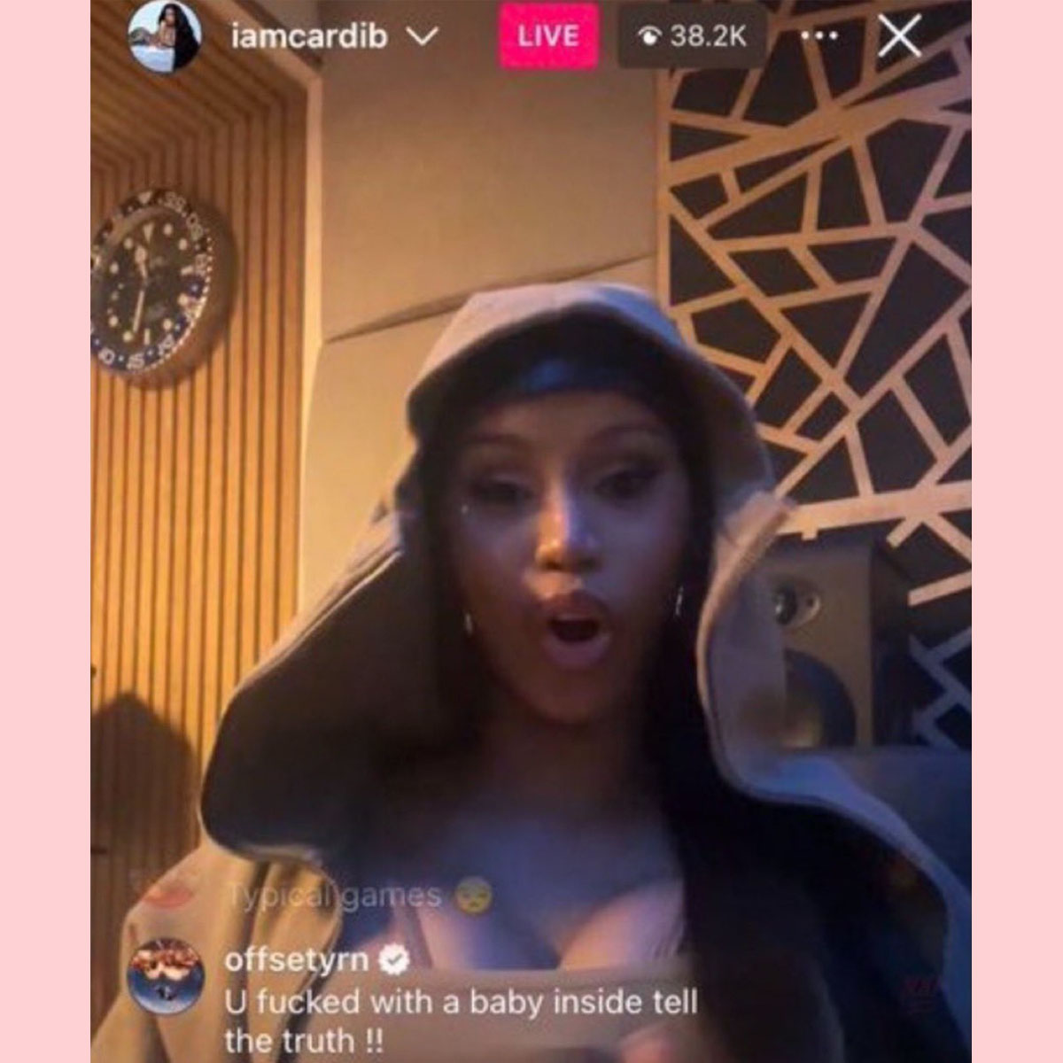 Offset Accuses Cardi B Of Hooking Up With Someone While Pregnant In Fiery  IG Live - And She Responds With Telling Post! - Perez Hilton