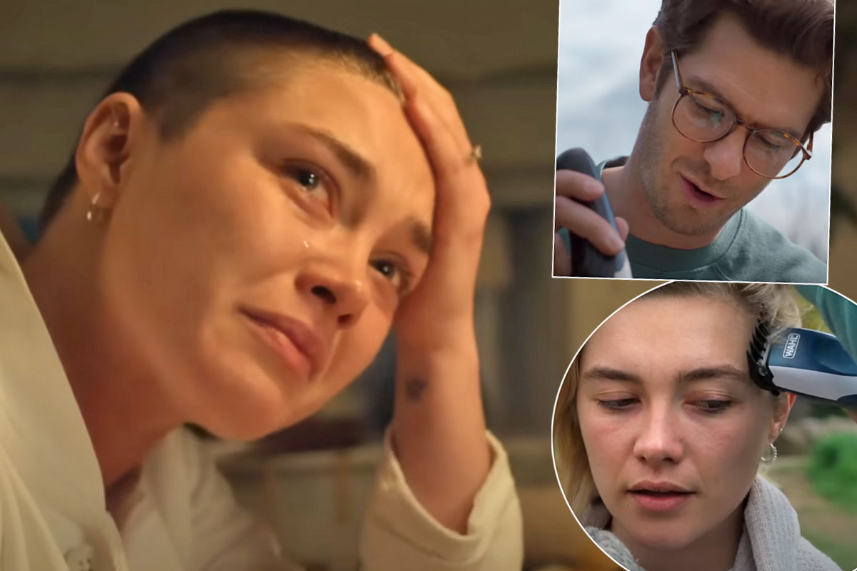 Florence Pugh shaves head in We Live In Time