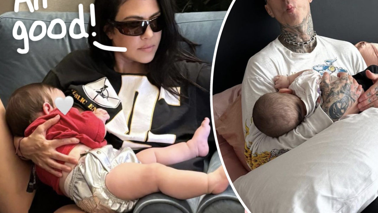 Kourtney Kardashian Is Once Again Defending Co-Sleeping With Her Kids - And  Says Travis Barker Loves It, Too! - Perez Hilton