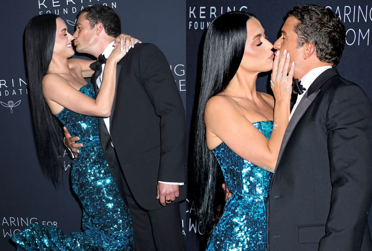 Orlando Bloom Caught Staring At Kim Kardashian's Butt With Fiancée Katy Perry Right Next To Him! 