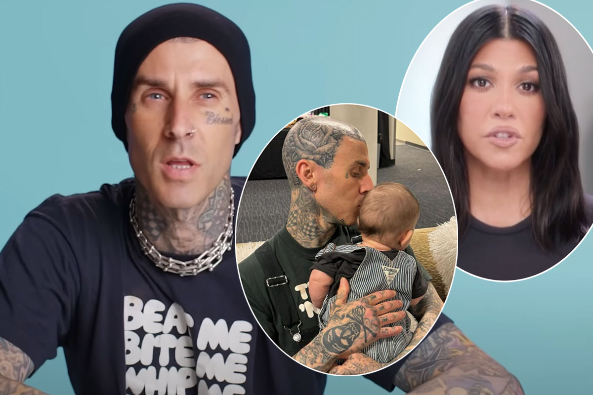 Travis Barker Responds To Leaked Pic Of His & Kourtney Kardashian's