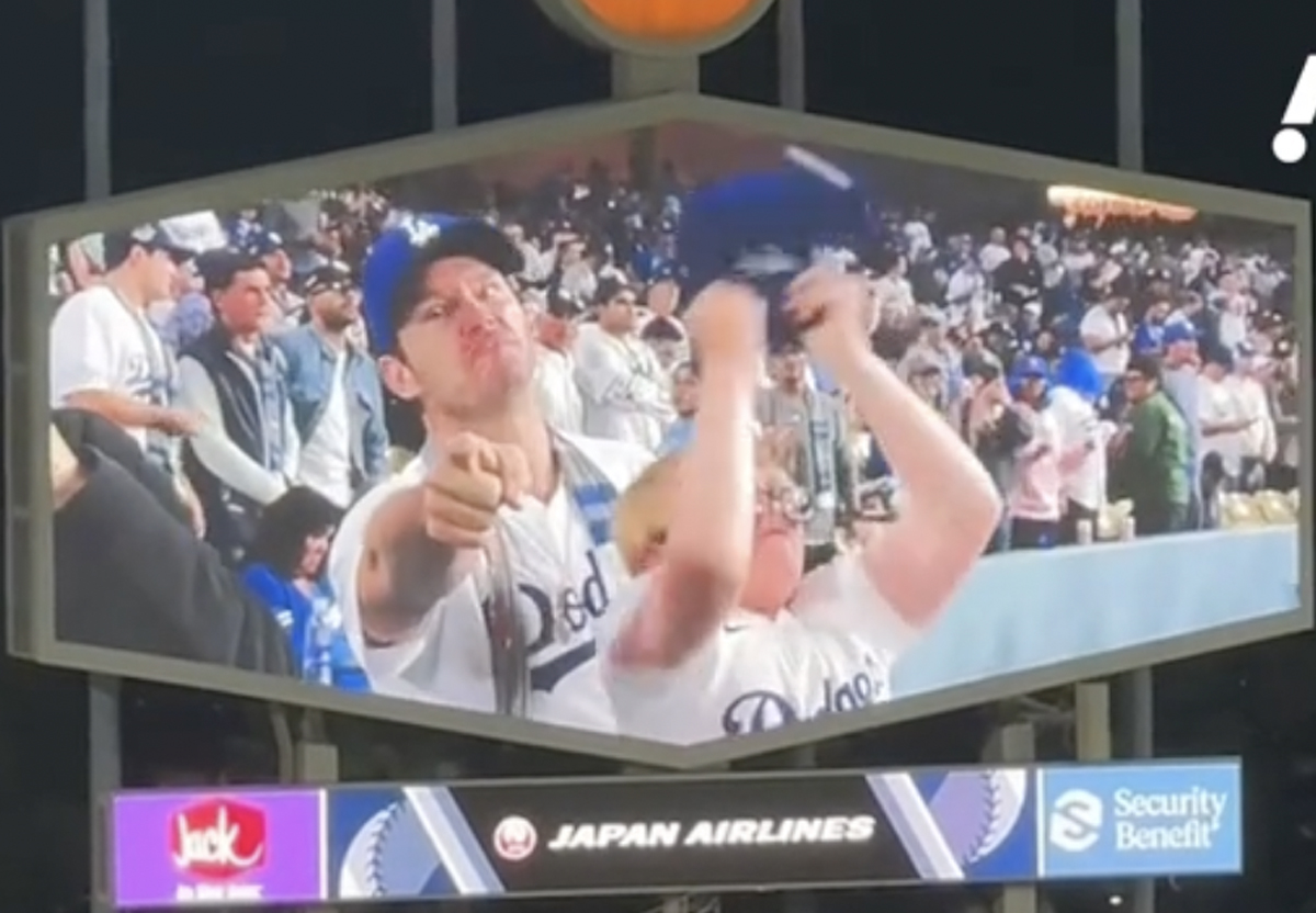 Chris Pratt Spotted In Rare Video With Son Jack At World Series Game 1(02)