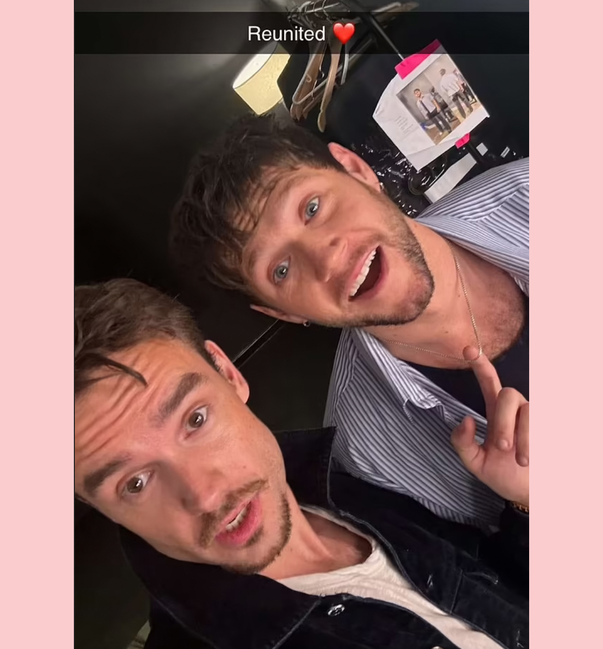 Liam Payne snapchat Niall Horan concert