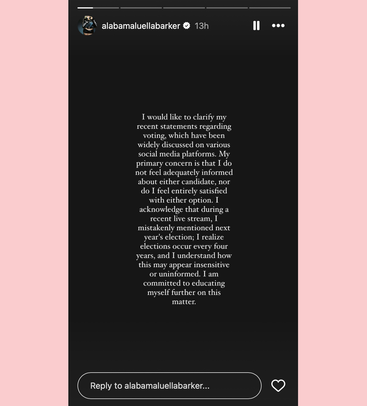 Alabama Barker Says She's Not Voting In The Upcoming Election -- And Her Reason Why Will INFURIATE You!