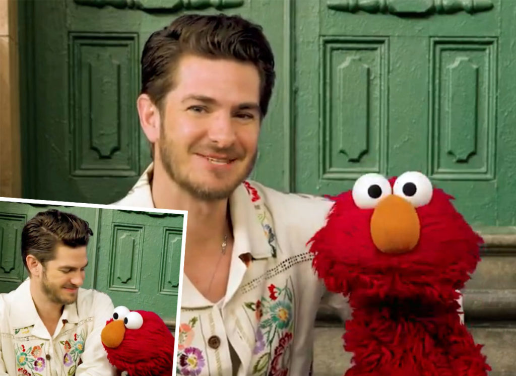 Andrew Garfield Opens Up To Elmo About Grieving The Loss Of His Mother... Awwwww!