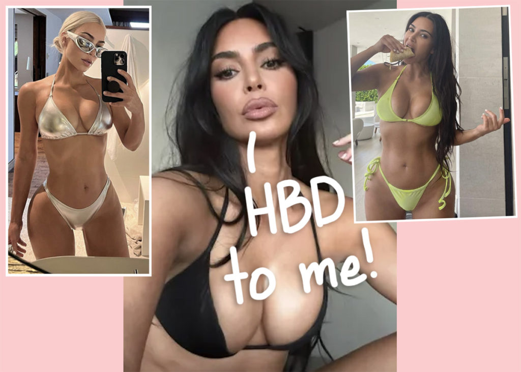 Kim Kardashian Birthday suit nude dress picture selfie